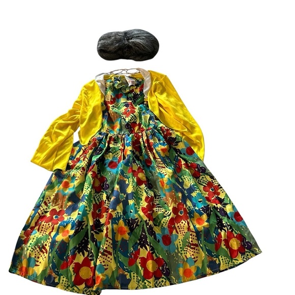 Kali Kids Vibrant Yellow and Multicolor Costume - Picture 2 of 3